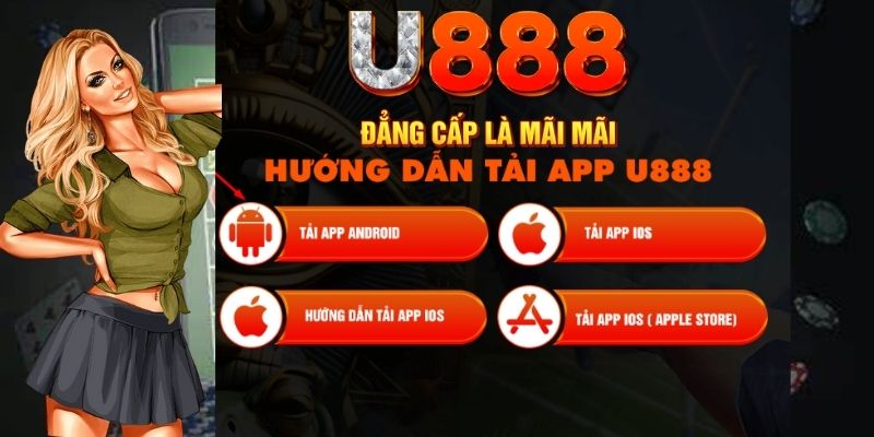 Hướng dẫn tải game U888 Android